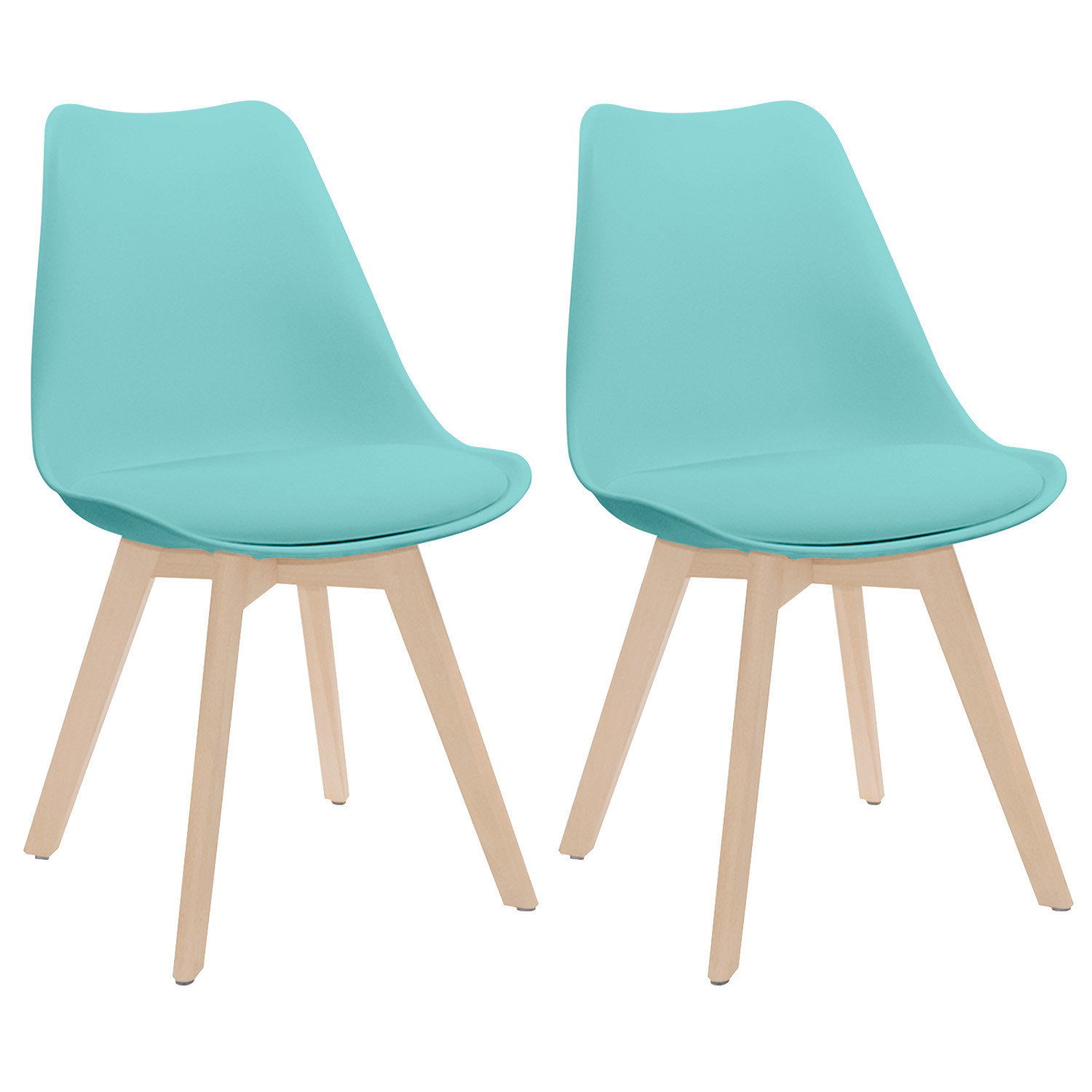 Pack 2 Sillas de Comedor Estilo Nórdico Daria 83x55x48cm Thinia Home Sillas de Comedor 1